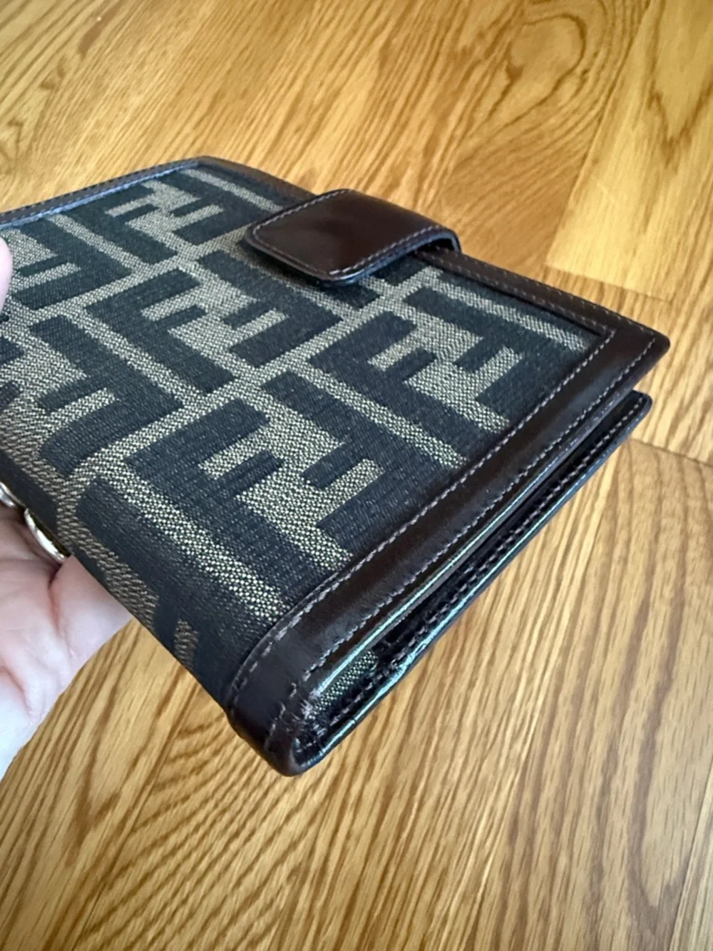 Fendi Brown and Black FF Agenda with Leather Trim - Picture 7 of 12